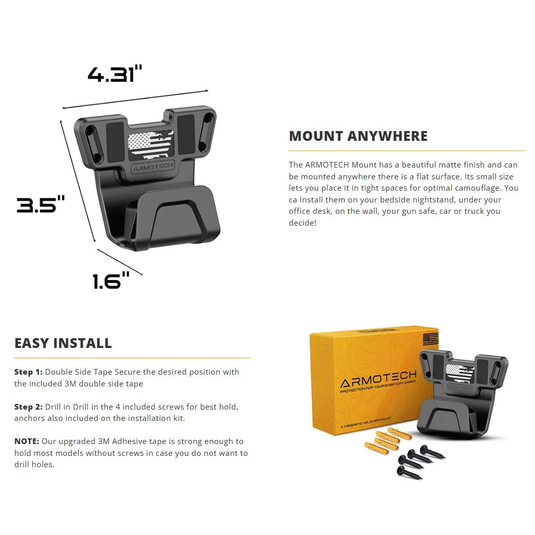 Armotech Magnetic Gun Mount/Holster
