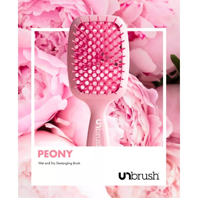 UNbrush ~ Detangler Hair Brush ~ Pastel Collection ~ Peony Light Pink