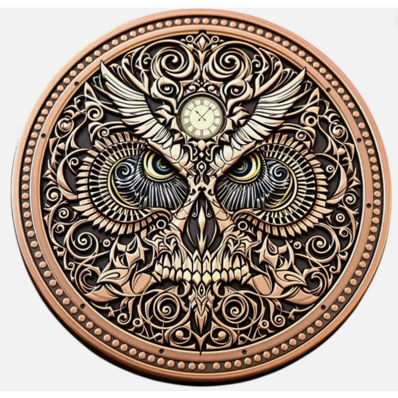 Optical Fusions ~ Owmori Colorized Minted 1 oz Copper Round in capsule