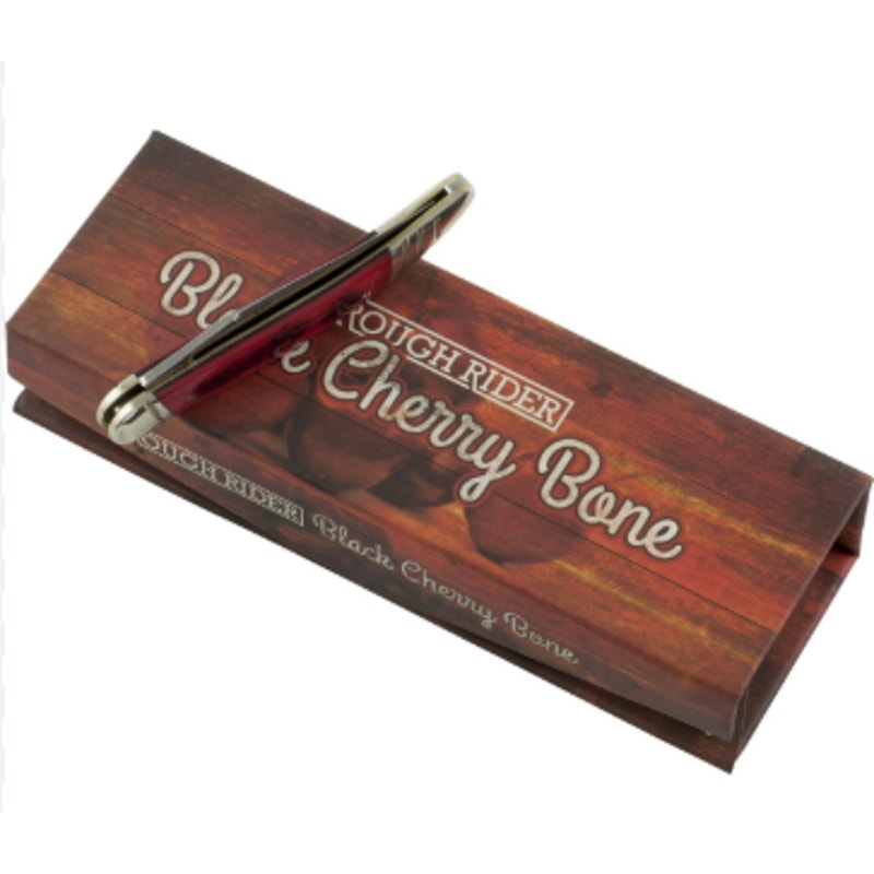 Rough Ryder Small Toothpick Pocket Knife Black Cherry