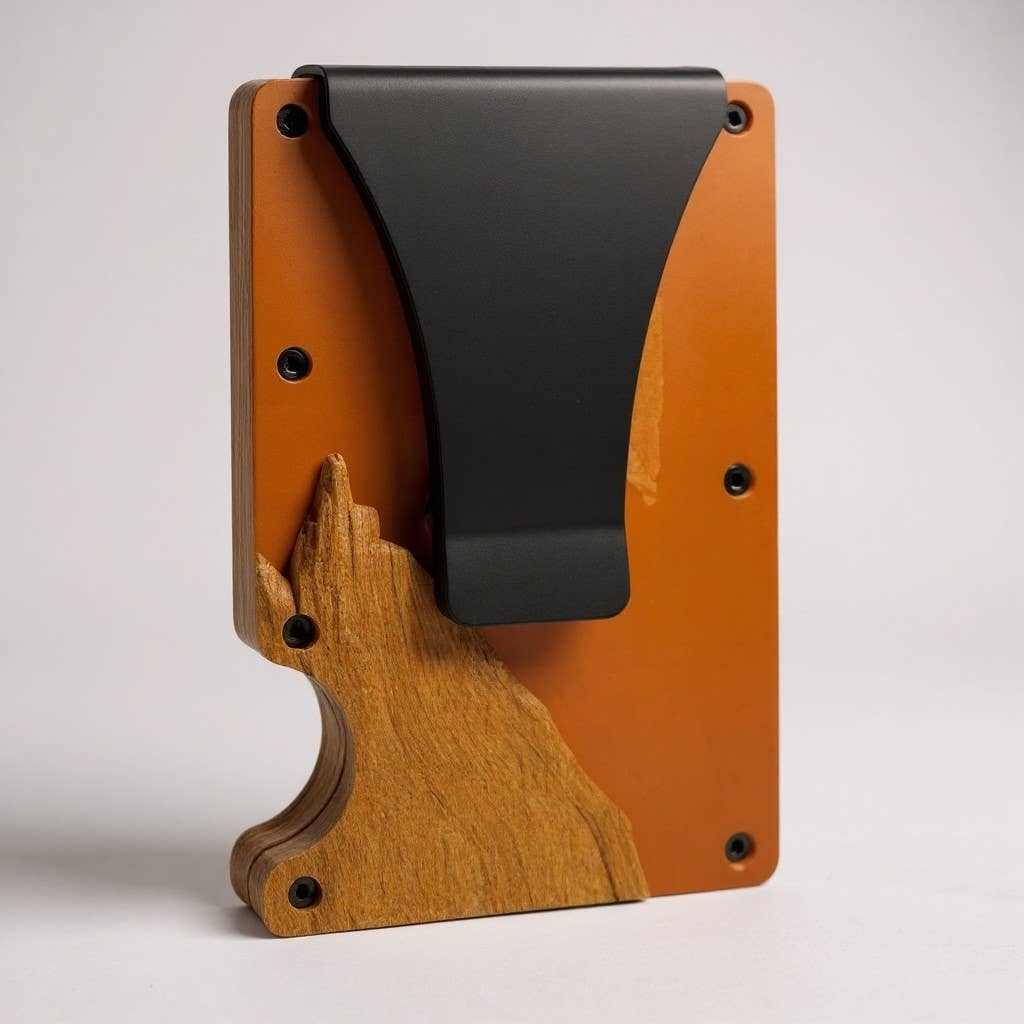 Slim Card Holder: Resin Blue