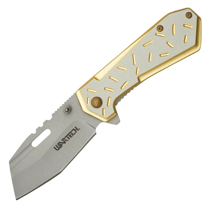 Wartech ~ 6.5” Yellow Sprinkles | Spring Assisted Pocket Knife ~ PWT466C