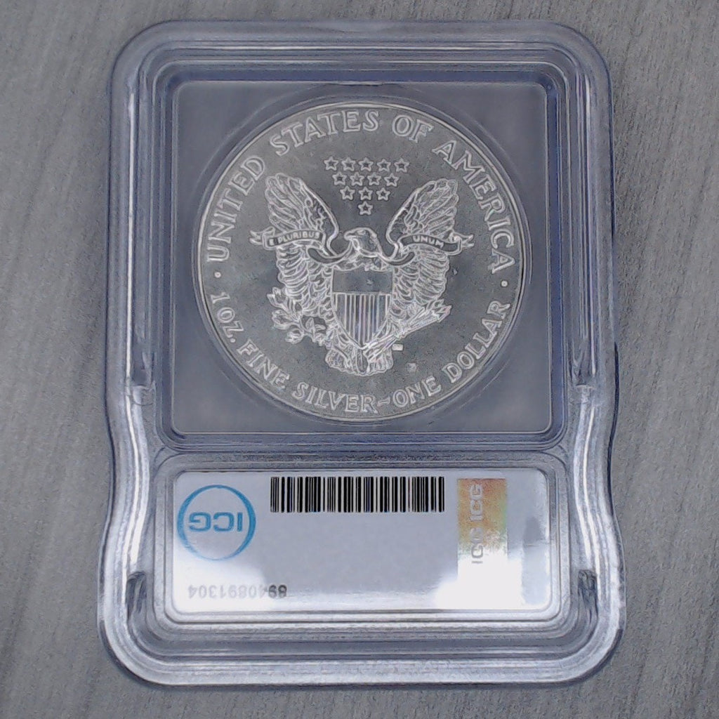 1986 ~ $1 Silver Eagle ~ First Year of Issue ~ ICG MS70