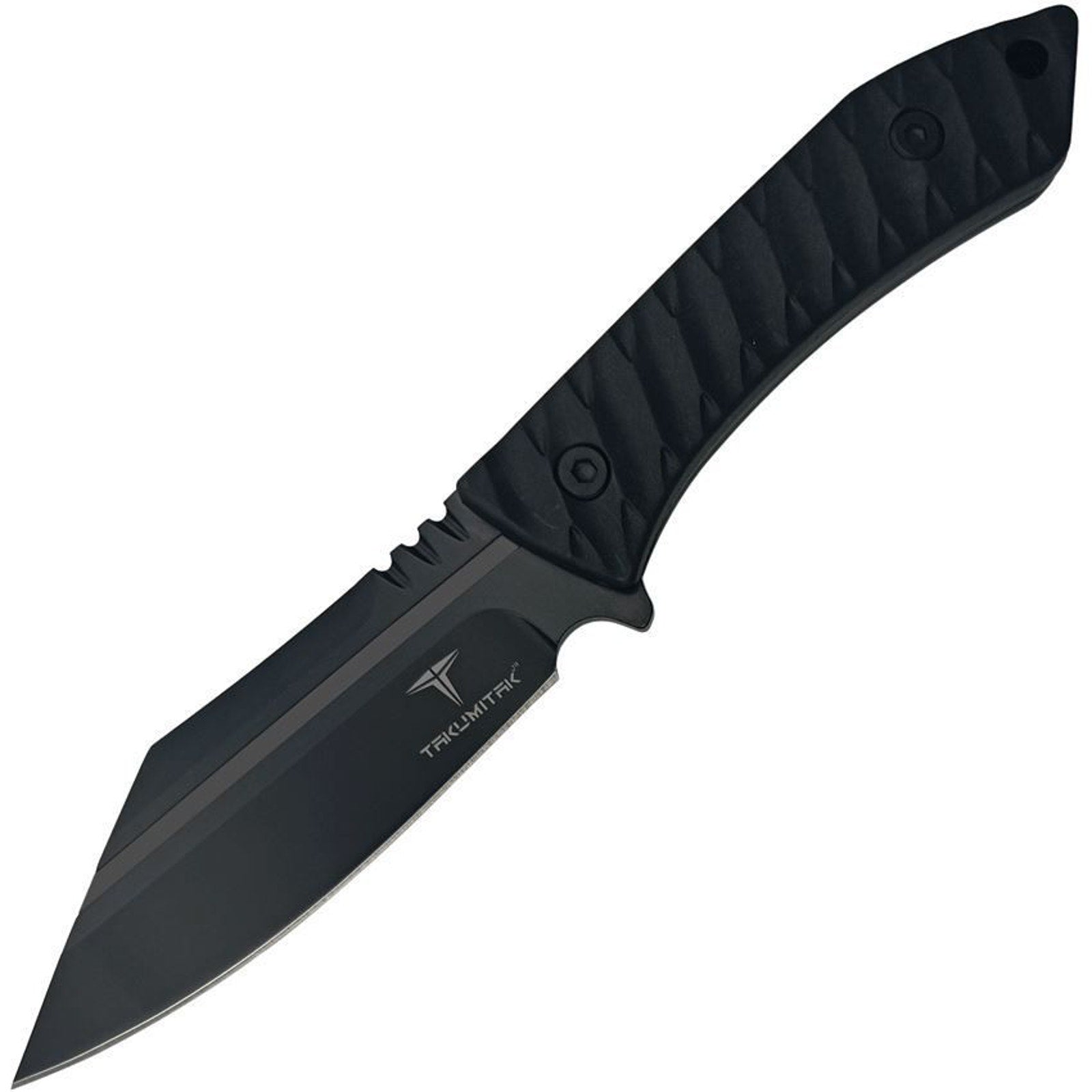 Takumitak ~ ASYM 3cr13 Fixed Blade Knife ~ Kydex Sheath~Belt Clip ~ extra scales