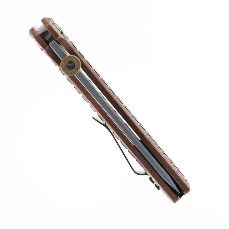 North Mountain Blade ~ Chop2 Folding Knife Copper Handle SLD-Magic ~ 2406-CU-G