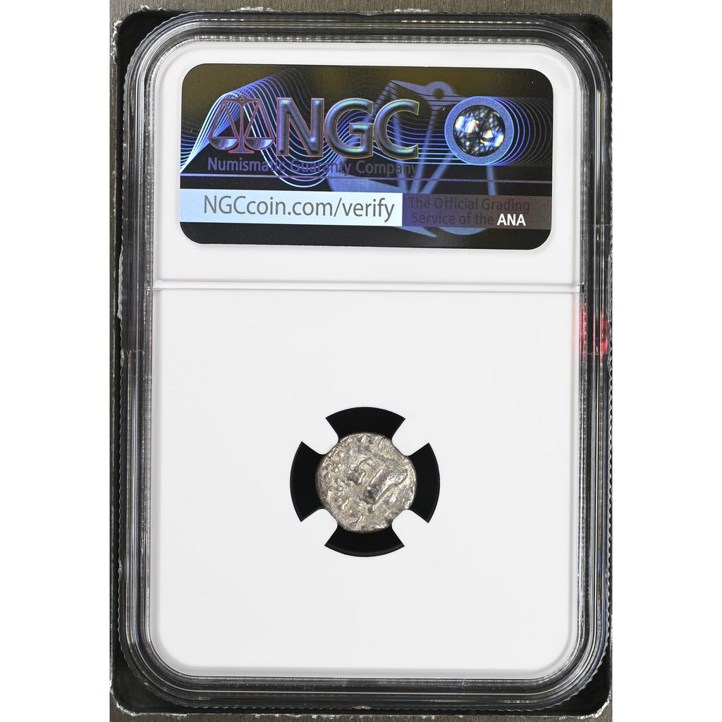 NGC INDO-SCYTHIANS Azes I/II c.58BC Silver AR Drachm NGC Ancients Certified