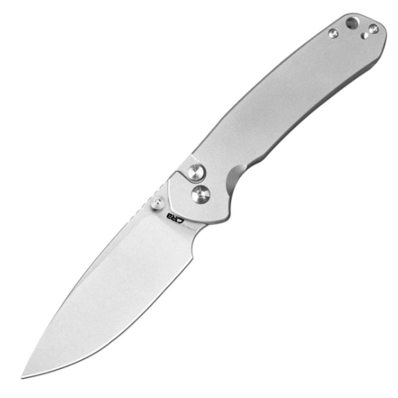 CJRB ~ Pyrite AR-RPM9 Steel Blade Titanium Handle Folding Knives ~ J1925T