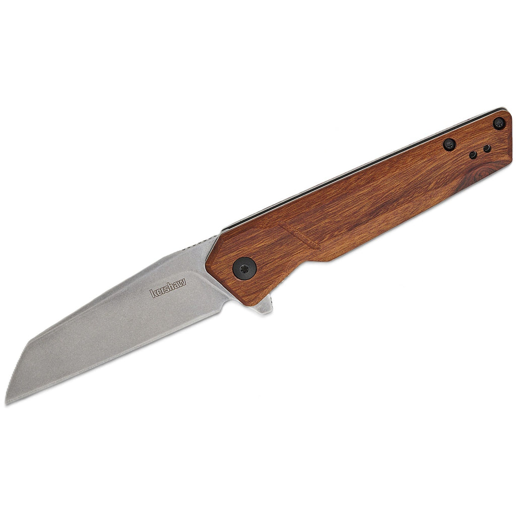 Kershaw ~ 1432 Avert Liner Lock Assisted Flipper ~ 3.25" Stonewash Reverse Tanto