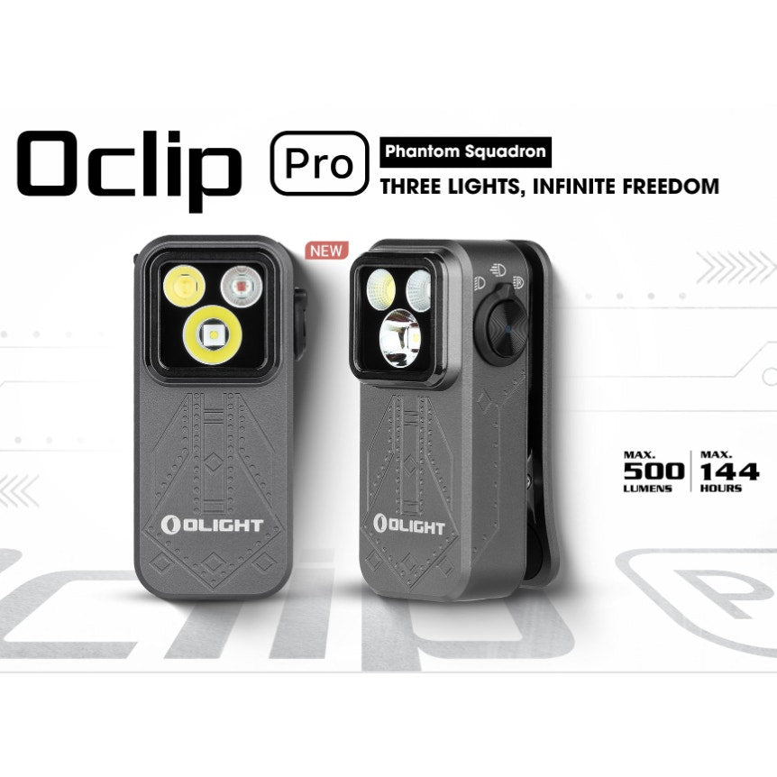 OLIGHT Oclip Pro High Power Flashlight - EXLUSIVE Navy Nuke Club Edition