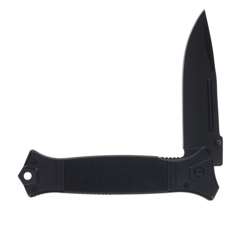 Rough Ryder ~ Tactical Black G-10 Spring Assisted KNIFE ~ 6in Closed ~ RR2644