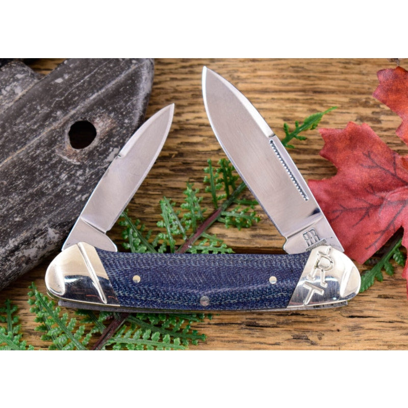 Rough Ryder RR2184 Canoe Denim Micarta