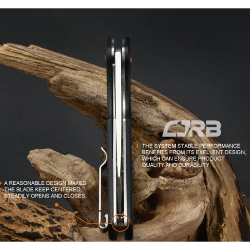 CJRB ~ Crag ~ Liner Lock Knife Carbon Fiber (3.5" AR-RPM9 Stonewash) ~ J1904CF