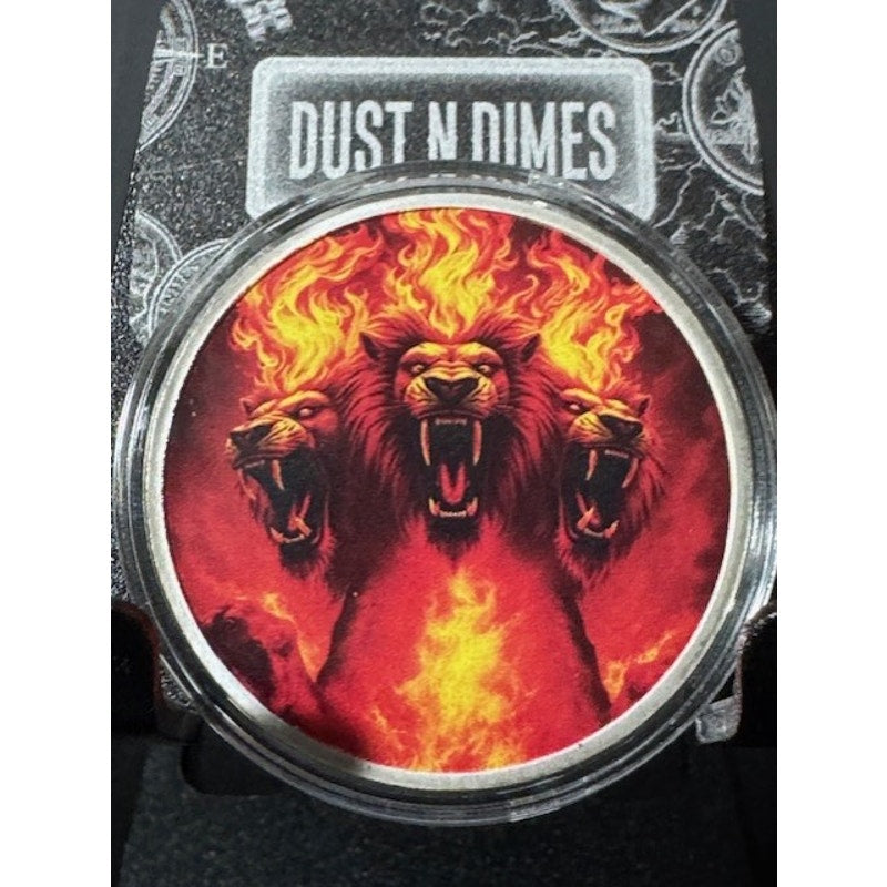 1oz .999 Silver ~ OpticGlow Coins ~ Serialized Limited Mint ~ Inferno Chimera