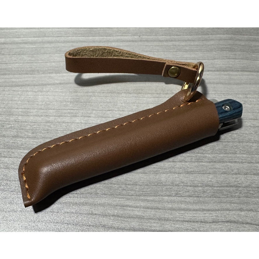 440 Steel 12" Denim Stiletto w/ sheath - 6" folded