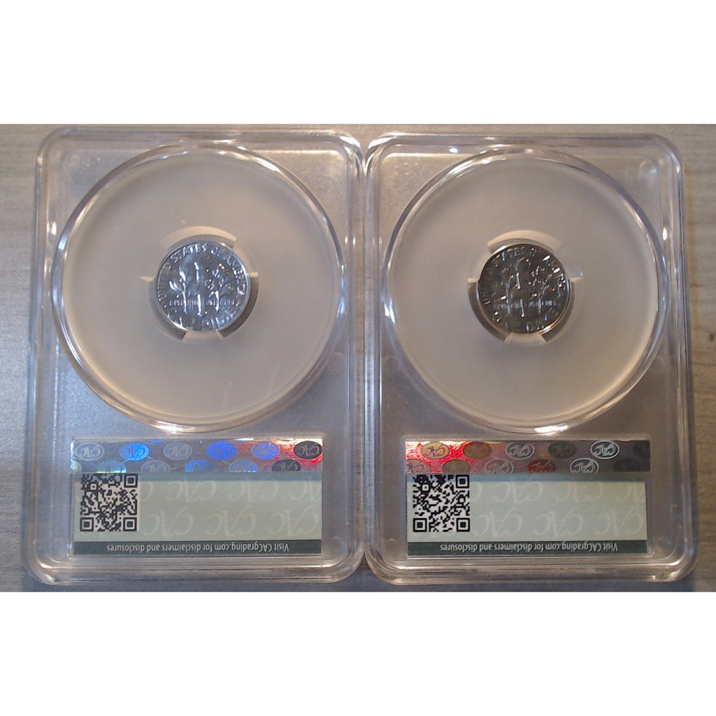 1962  Roosevelt 10c ~ CAC PR64
