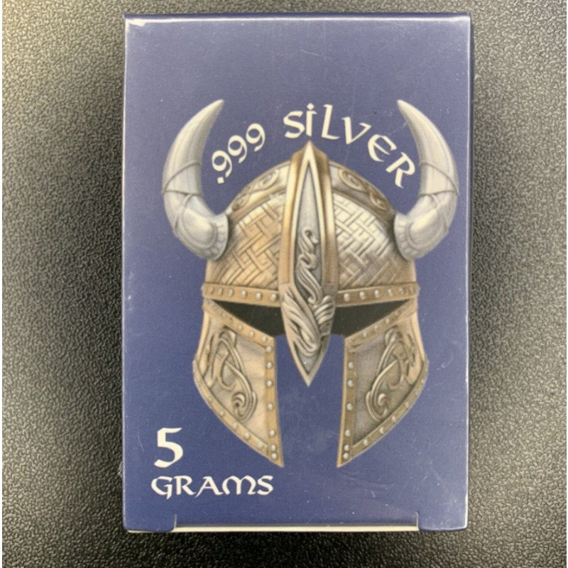 SEALED 5 Gram .999 fine silver Viking Helmet - Pan Silver Company