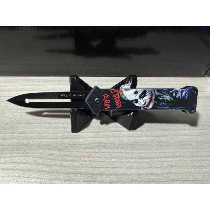 Falcon Knives Joker 'Why So Serious' Stiletto 8"