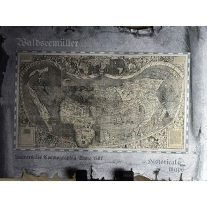 2018 ~ $5 Cook Islands Waldseemuller Historical Maps ~ 30g .999 Silver Note