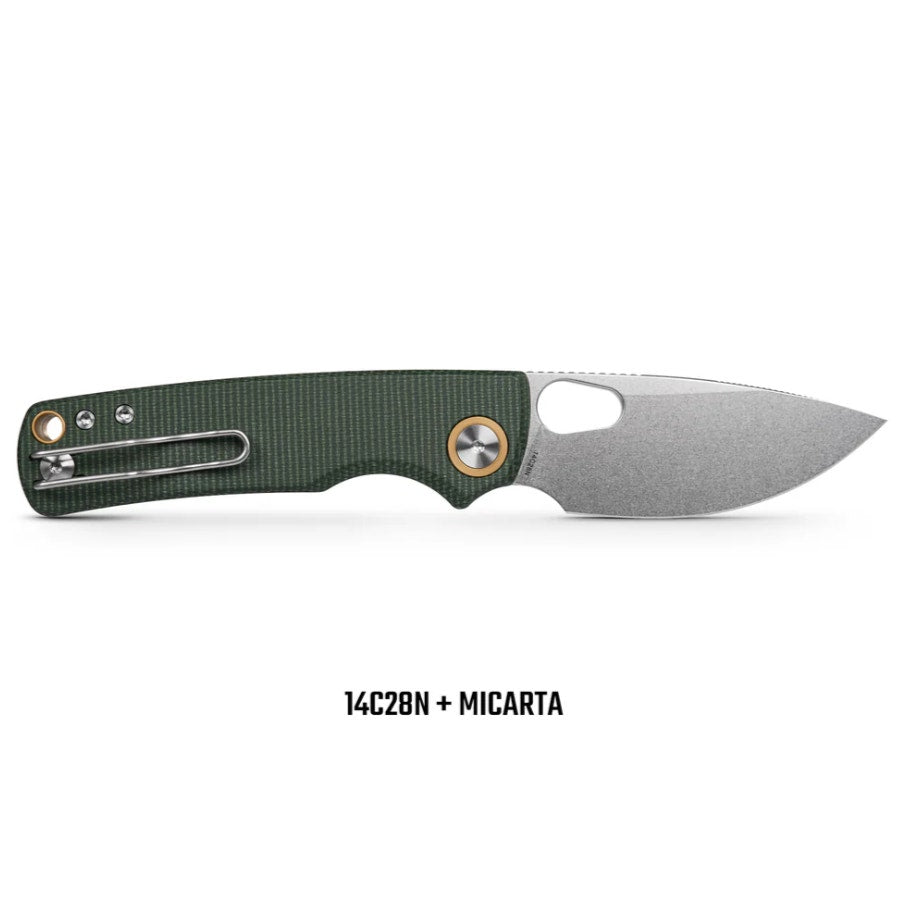 VOSTEED Porcupine - Top Liner Lock (2.99" 14C28N Blade & Micarta Handle)