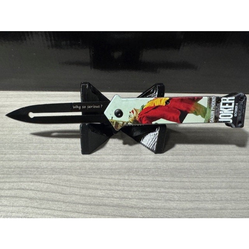 Falcon Knives Joker 'Why So Serious' Stiletto 8"
