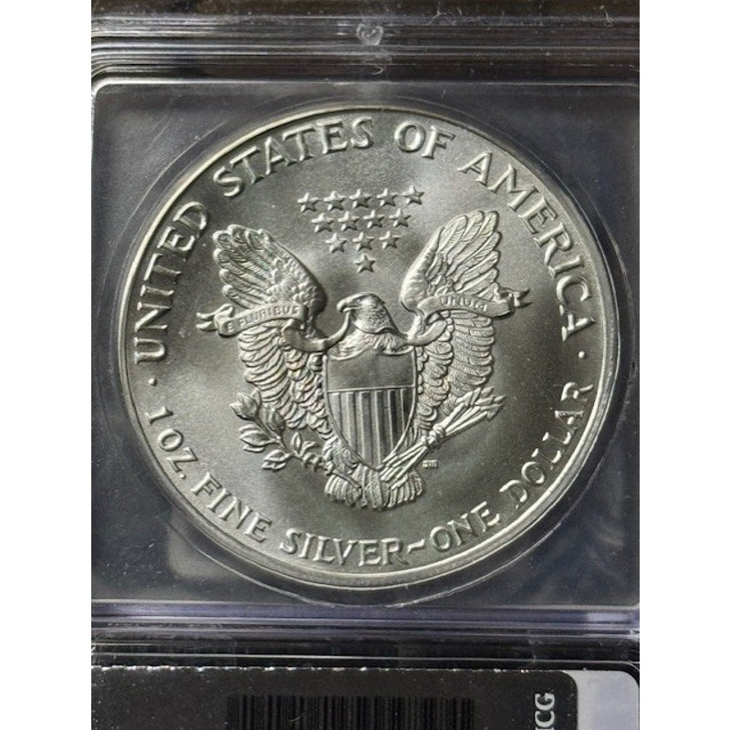 1987 ~ $1 Silver Eagle ~ ICG MS70