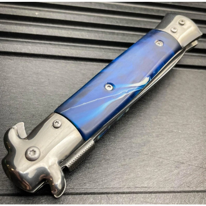 Falcon Knives 9" Milano Stiletto -Bonus FREE Flashlight