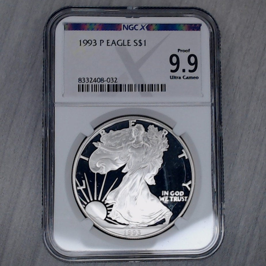 1993 P ~ $1 Silver Eagle ~ NGCX 9.9UC