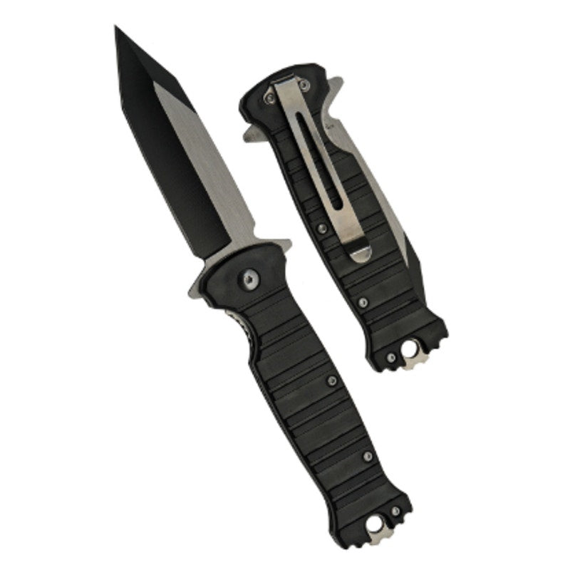 Rite Edge Spring Assist Folding Knife 3 5 Tanto Blade Black Combat Tactical EDC