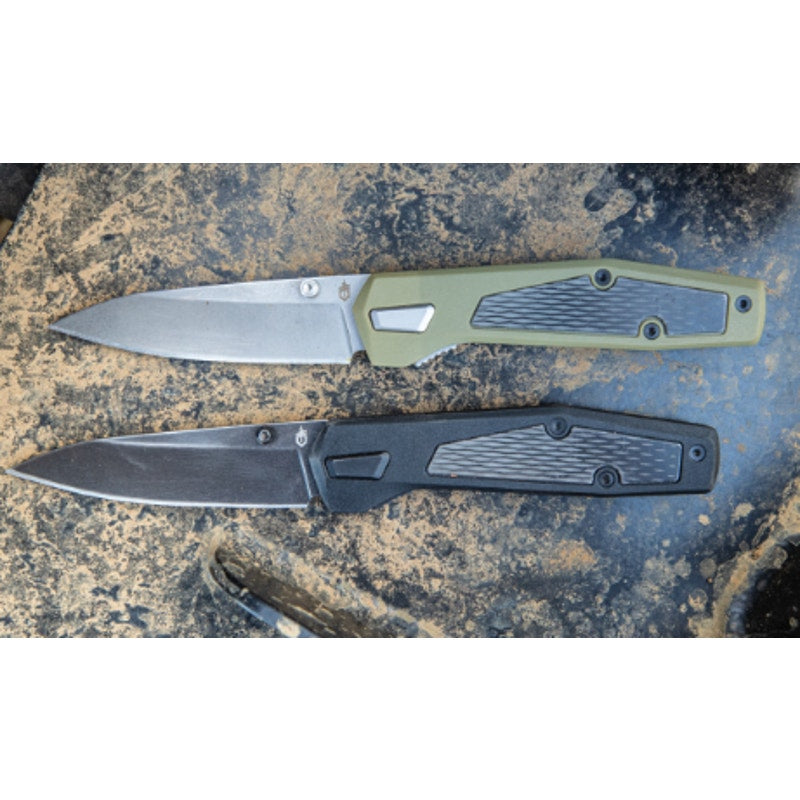 Gerber ~ Fuse ~ 7cr Stainless Steel ~ Glass Filled Nylon Flat Sage Grip