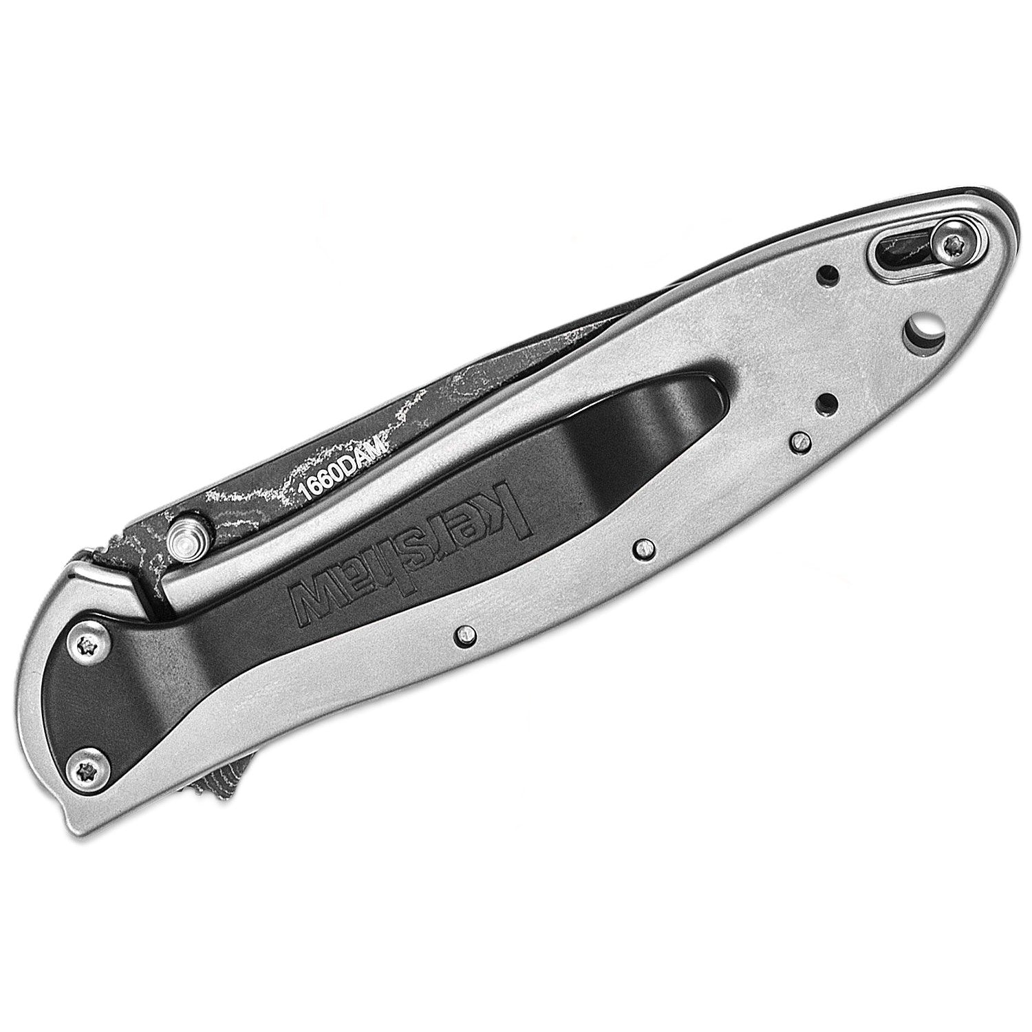 Kershaw ~ Ken Onion Leek Assisted Flipper 3" ~ Damascus ~ 1660DAM