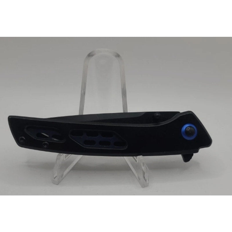 Wartech ~ Black & Blue Pocket Knife ~ PWT420BK