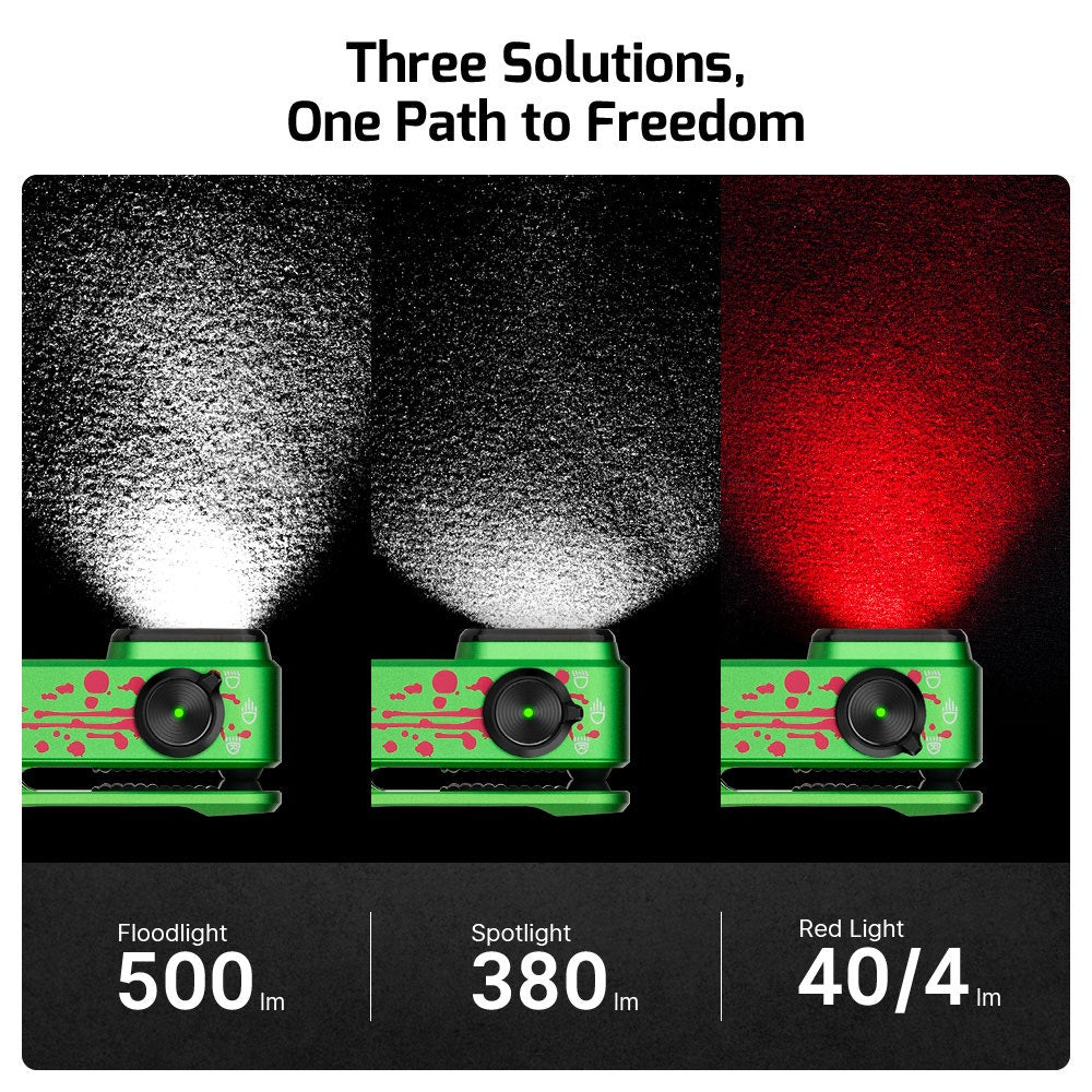 OLIGHT ~ Oclip Pro ~ Clip on High Powered Flashlight ~ Zombie Edition