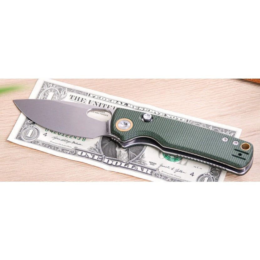 VOSTEED Porcupine - Top Liner Lock (2.99" 14C28N Blade & Micarta Handle)
