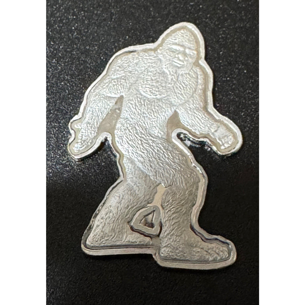5 Gram .999 fine silver Bigfoot - Pan Silver Company ~ Bonus 3D Print Coin Stand