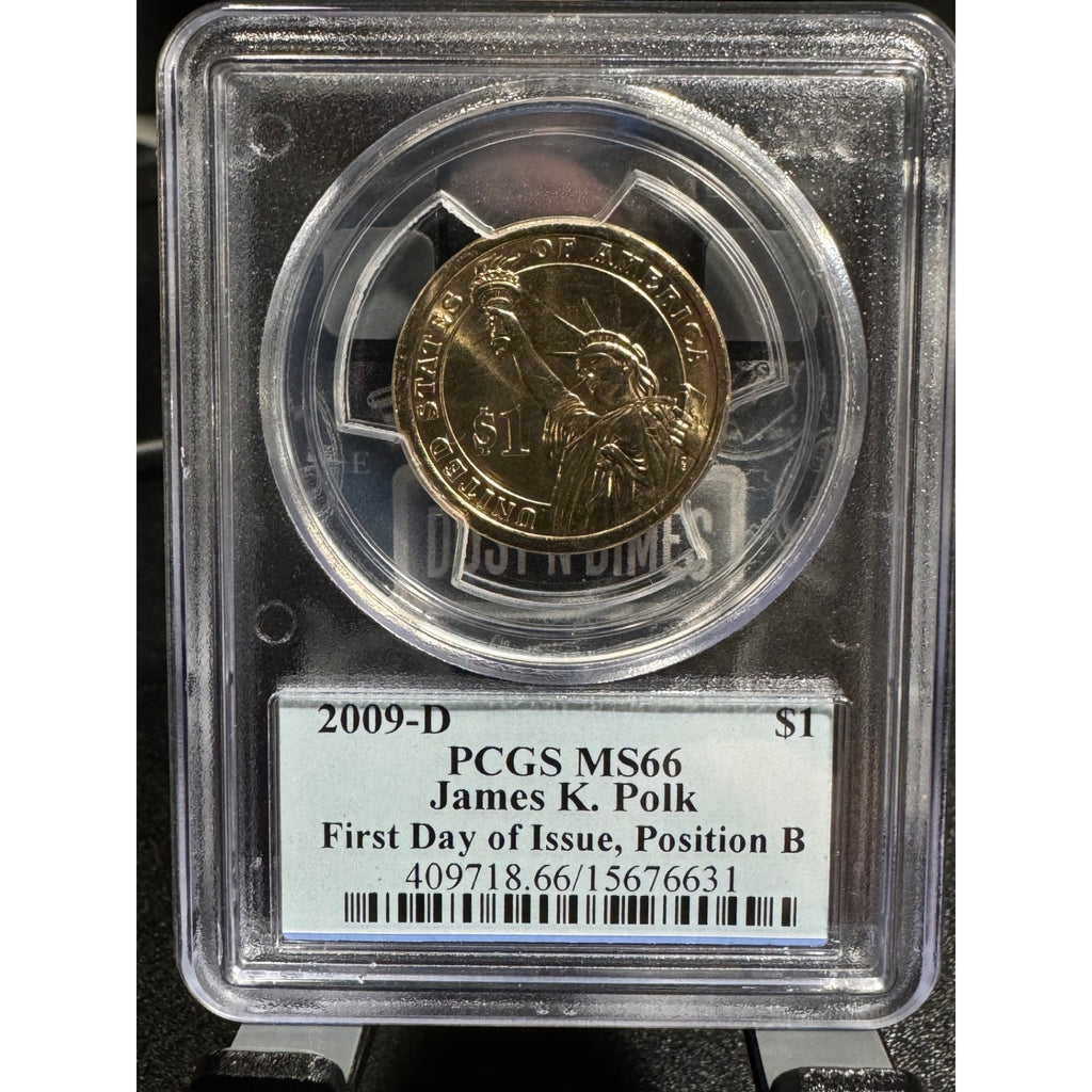 2009-D Dollar James K. Polk Position B - First Day of Issue