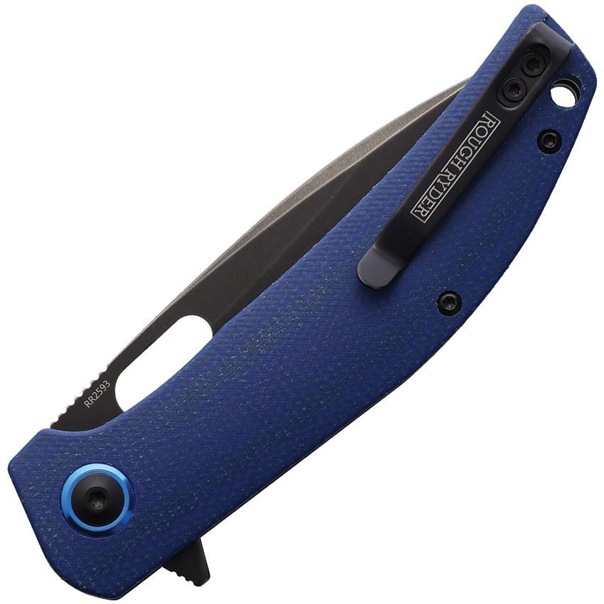 Rough Ryder ~ Linerlock Denim Micarta EDC Knife~ RR2593