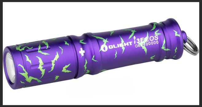 Olight I3E EOS Keychain Flashlight (Nocturnal Sentinel - Halloween Edition)