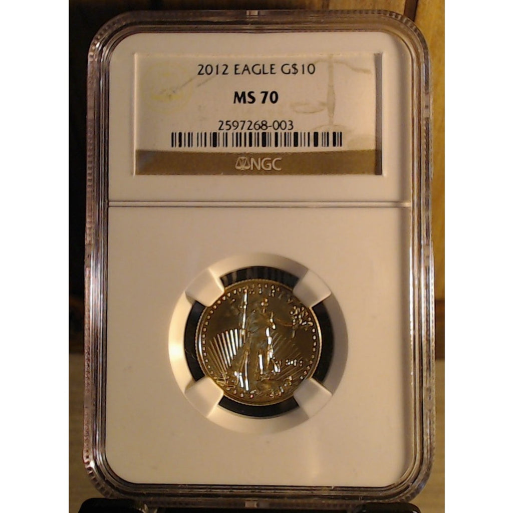 2012 G$10 Gold Eagle ~ NGC MS70