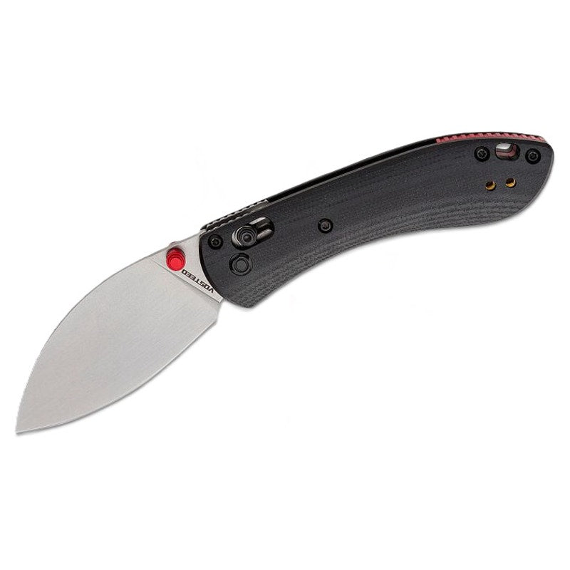 Vosteed ~ Mini Nightshade 2.6" 14C28N Stonewashed ~ Black G10 Handles