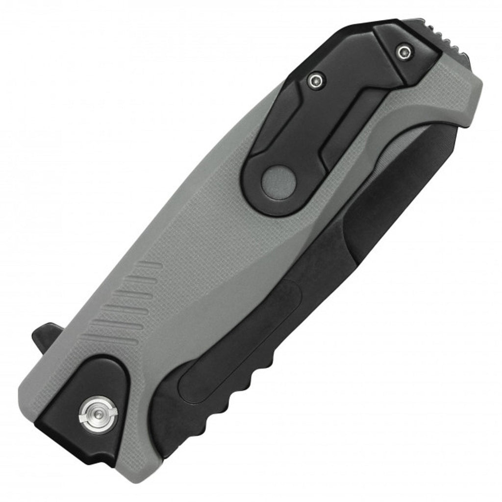MILSPEC ~ 8" Tactical Pocket Knife ~ GrayBlack ~ PML210BK