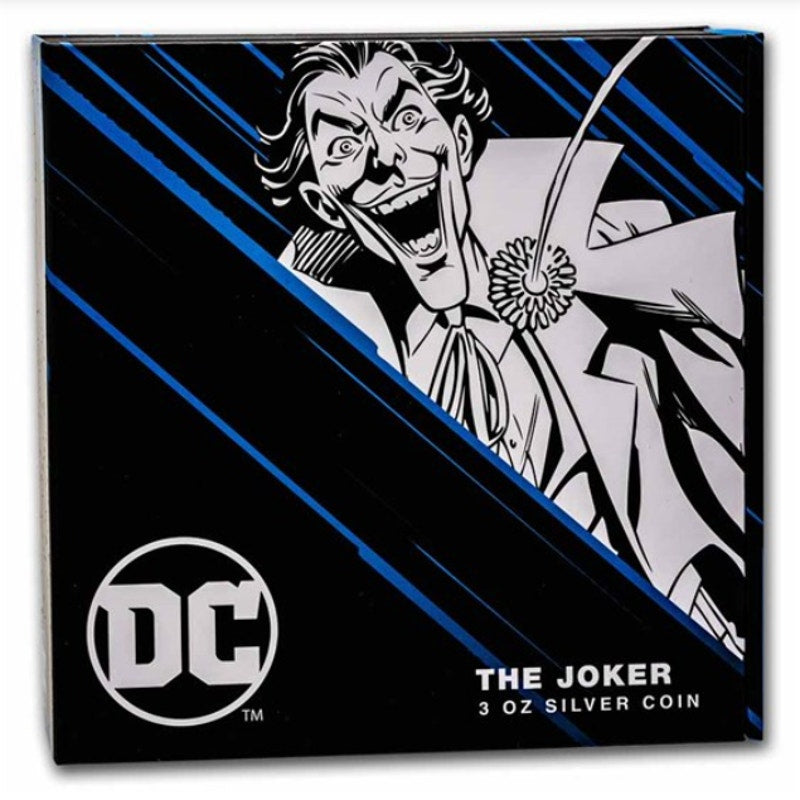 Marvel ~ The JOKER™ ~ DC Villains ~ 3 Oz Silver Coin 10$ Niue 2023 ~ Limited