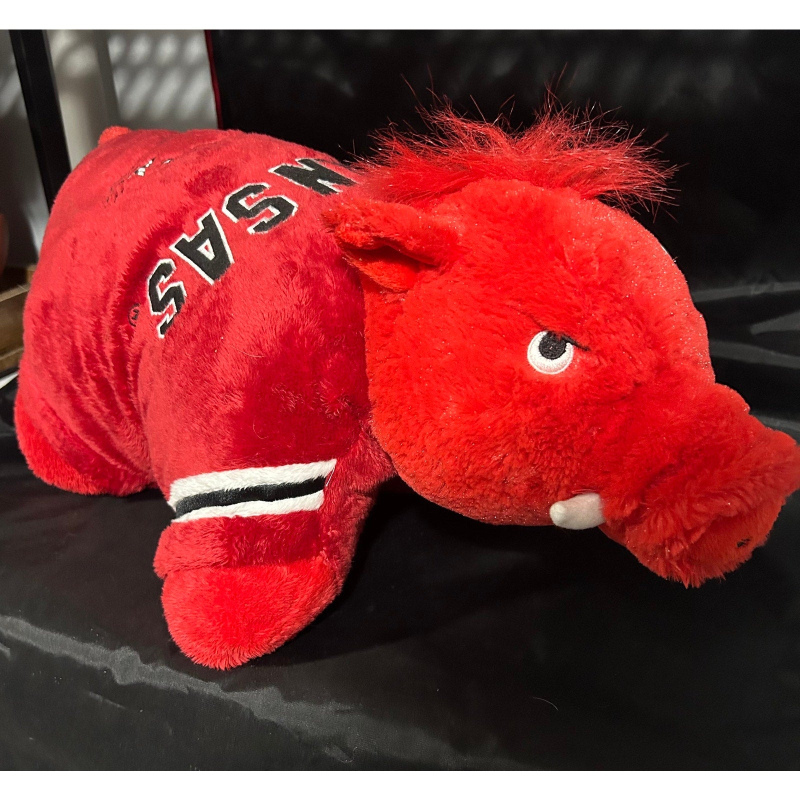 Arkansas Razorback ~ Plush Pillow