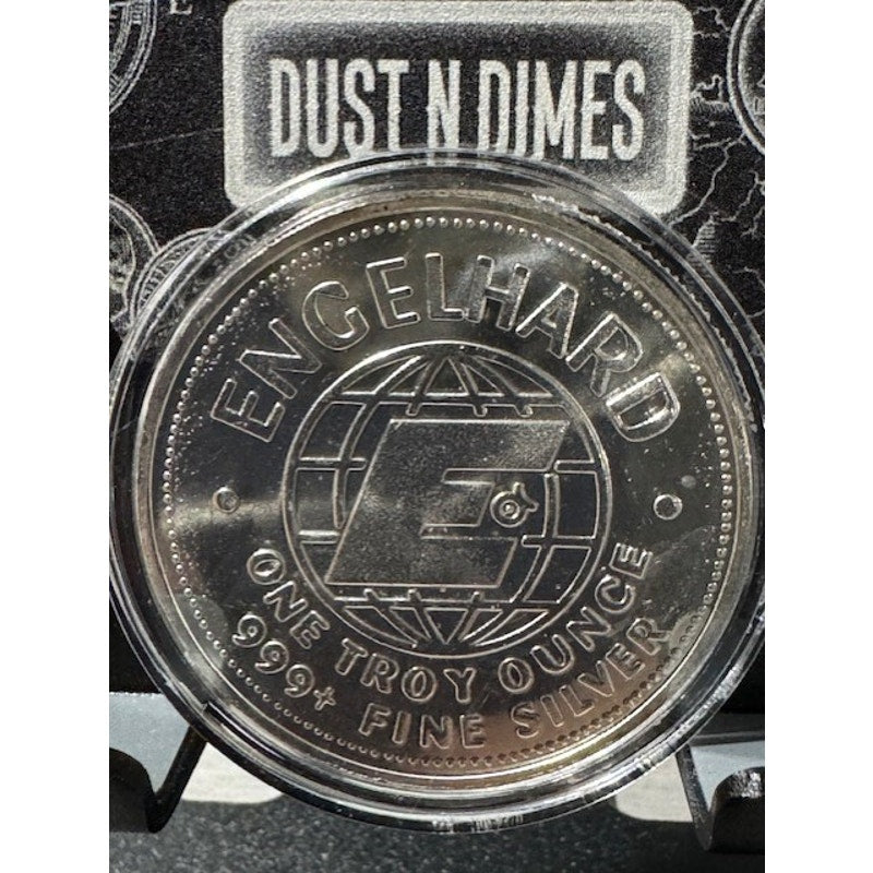 1982 ~1oz .999 Fine Silver ~ Engelhard Prospector