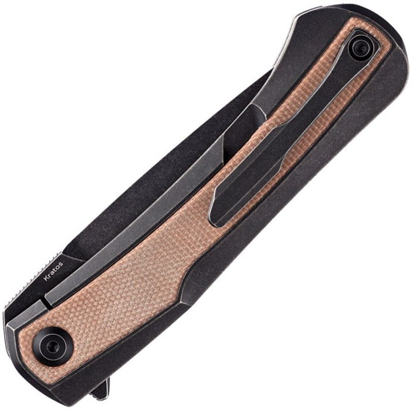 Kansept Knives ~ Kratos ~ Framelock ~ Brown Micarta ~ K1024A8