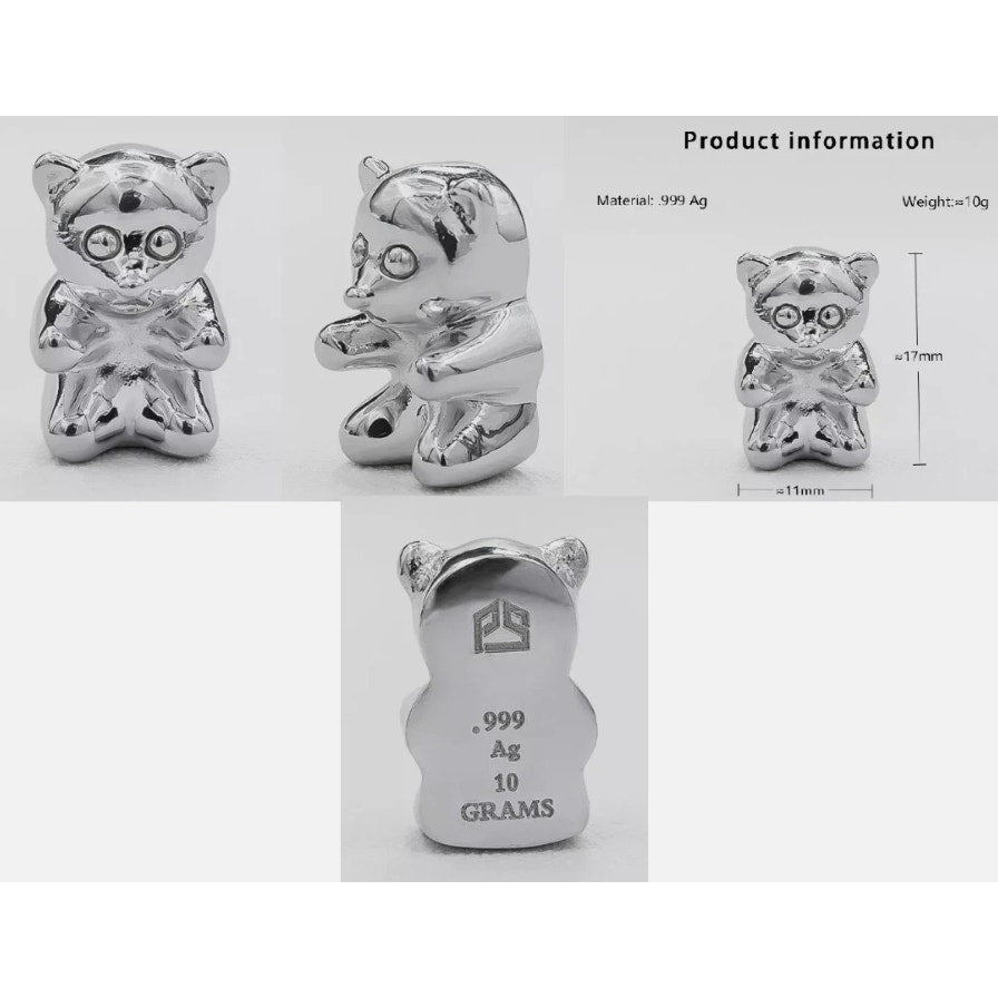SEALED 10 Gram .999 fine silver Gummy Bear - Pan Silver Company