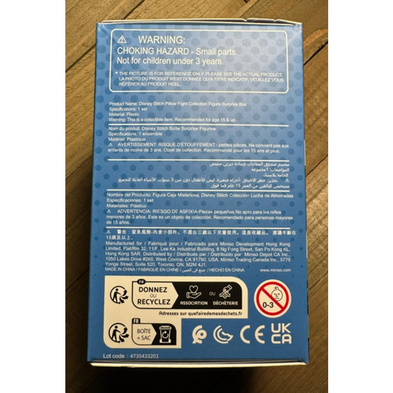 Miniso ~ Disney Stitch Pillow Fight - Surprise Blind Box