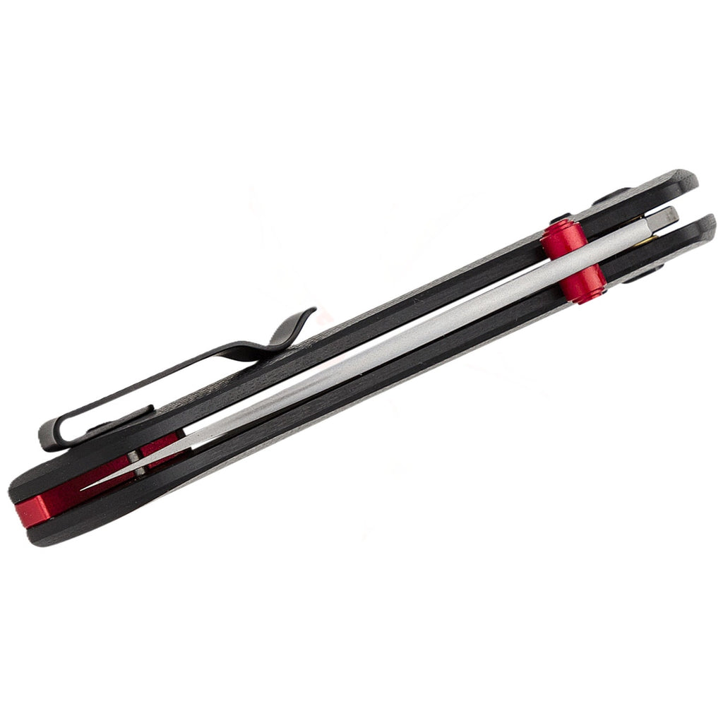 Vosteed ~ Mini Nightshade 2.6" 14C28N Stonewashed ~ Black G10 Handles