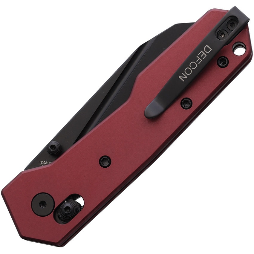 DEFCON ~ Axis Lock Pocket Knife Dark Red ~ TD021PP