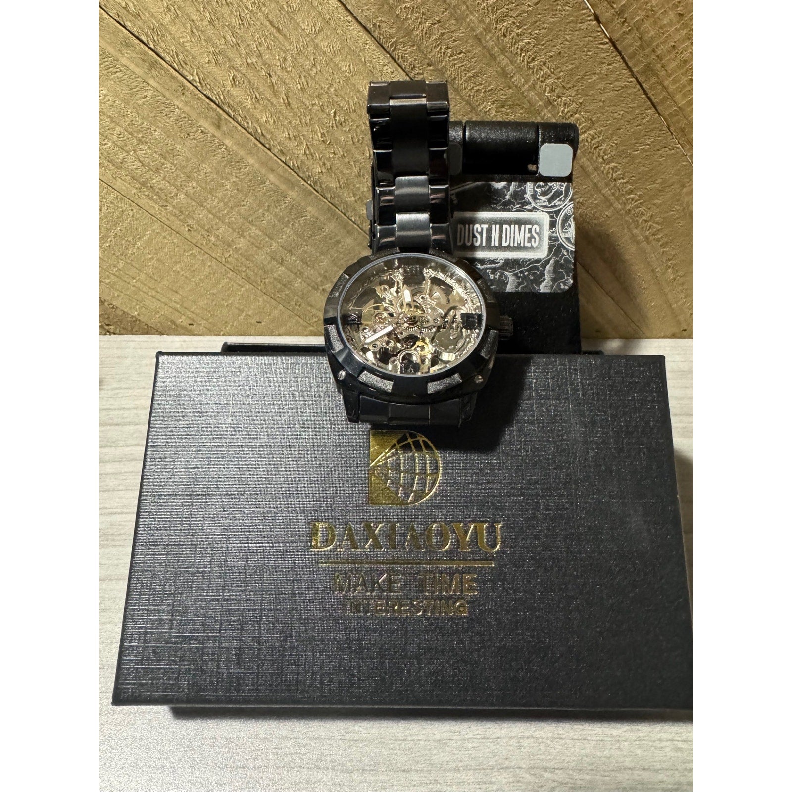 Daxiaoyu ~ Men's Mechanical Watch Automatic Skeleton ~ Analog Wristwatch