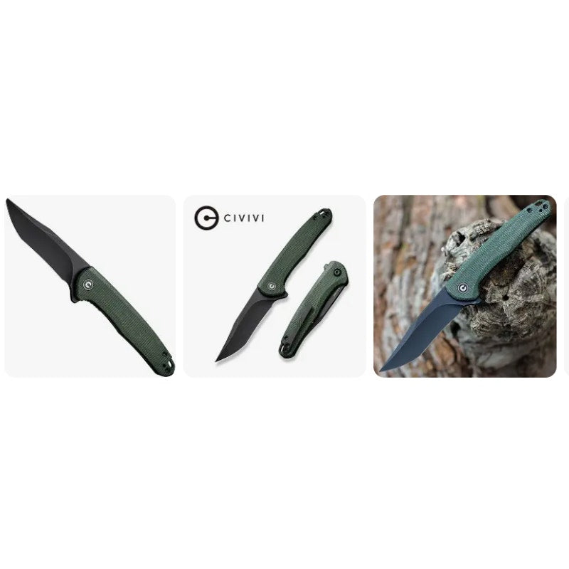 CIVIVI Mini Sandbar-Green Micarta (2.95" BW Nitro-V) C20011-3